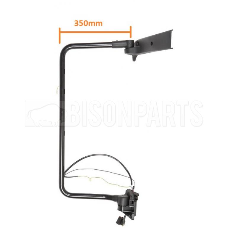 LONG ARM ELECTRIC ADJUST MIRROR & ARM ASSEMBLY PASSENGER SIDE LH