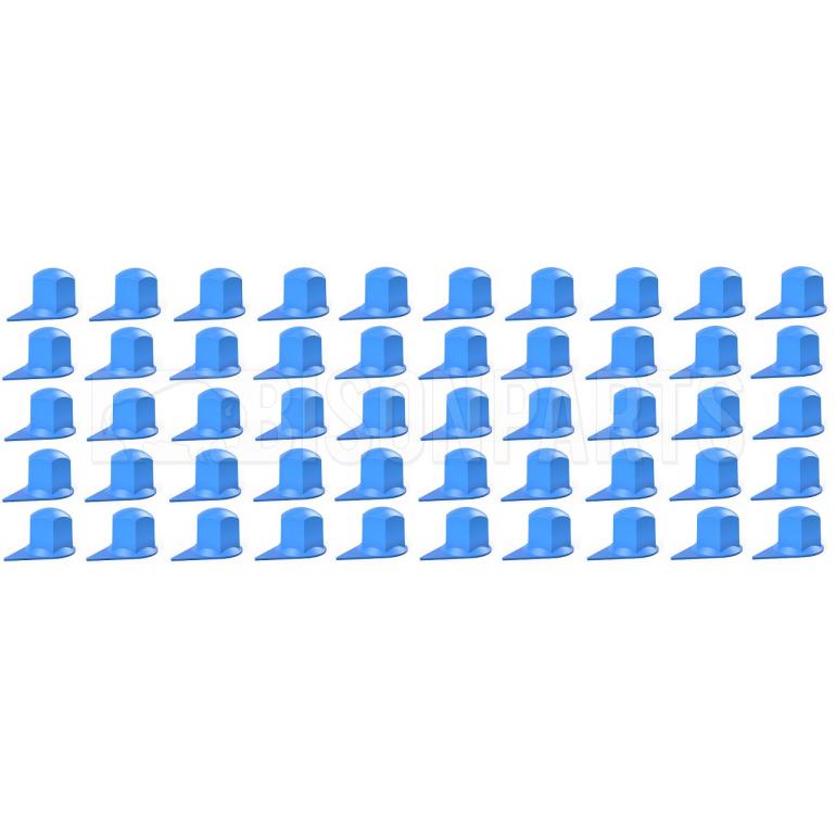 33MM DUSTITE WHEEL NUT COVERS BLUE (PKT 100)