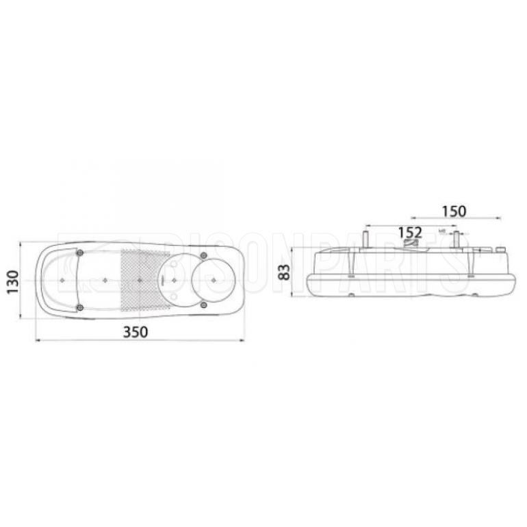 REAR COMBINATION LAMP DRIVER SIDE RH