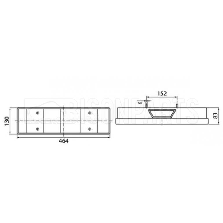 REAR COMBINATION LAMP PASSENGER SIDE LH