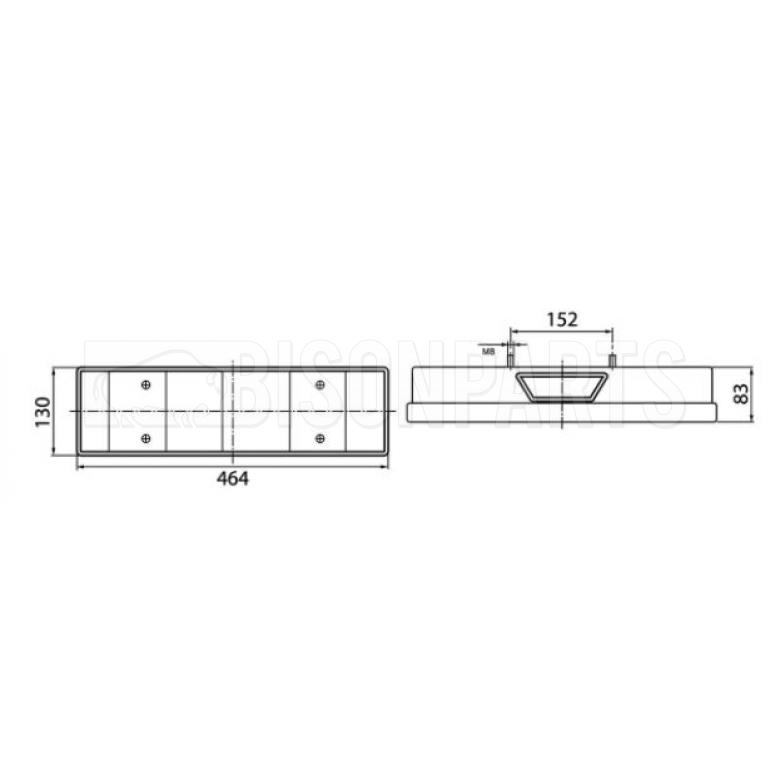 REAR COMBINATION LAMP FITS RH OR LH