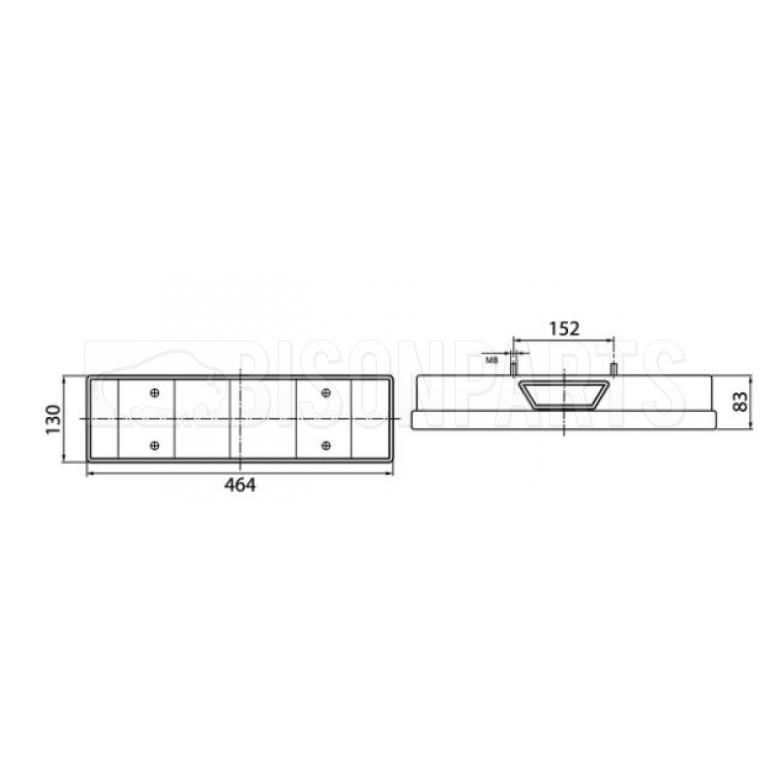 REAR COMBINATION LAMP & REVERSING ALARM DRIVER SIDE RH