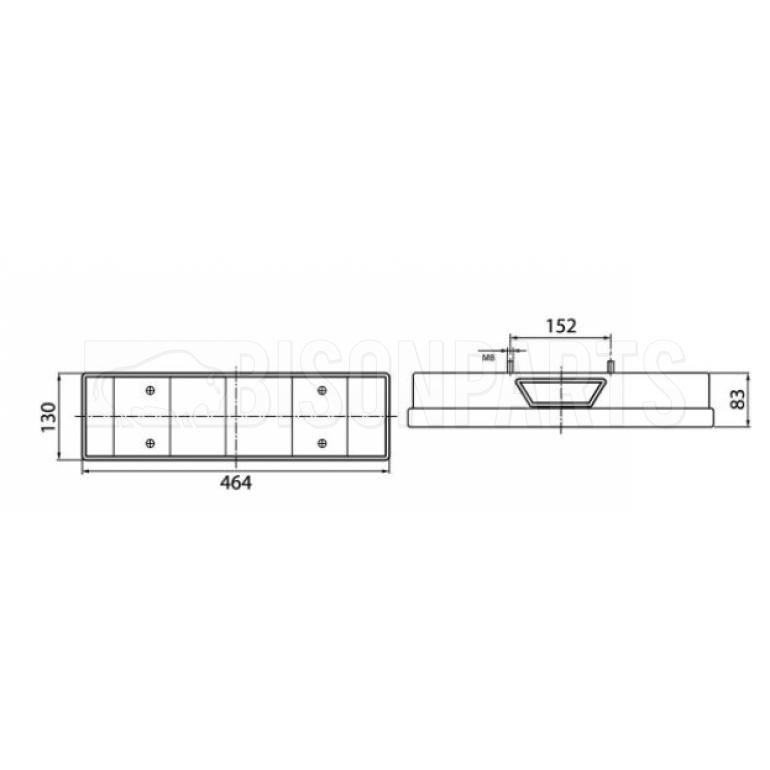 REAR COMBINATION LAMP WITH NUMBER PLATE LAMP PASSENGER SIDE LH