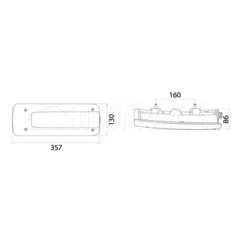 LED REAR COMBINATION LAMP PASSENGER SIDE LH