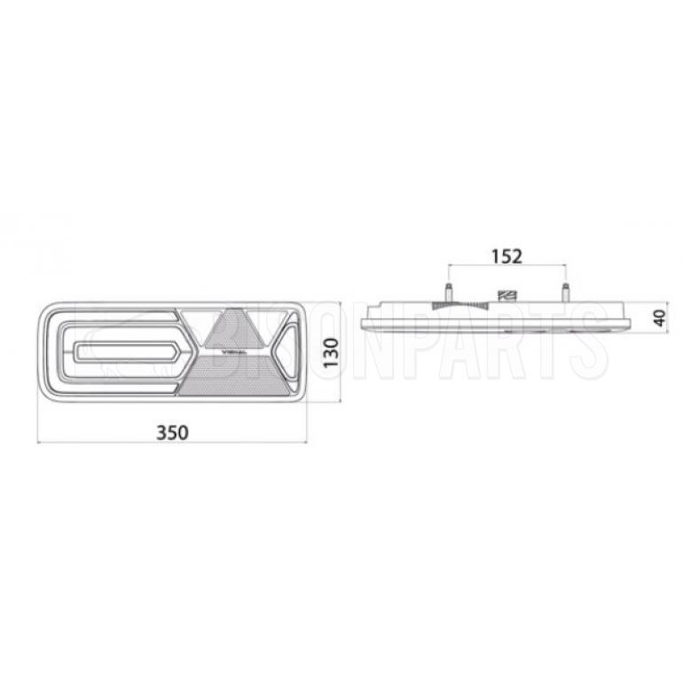 LED REAR COMBINATION LAMP PASSENGER SIDE LH