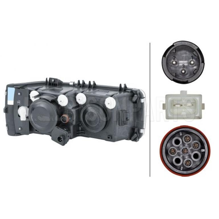 ELECTRIC HEADLAMP & INDICATOR ASSEMBLY PASSENGER SIDE LH