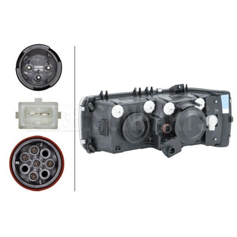 ELECTRIC HEADLAMP & INDICATOR ASSEMBLY DRIVER SIDE RH