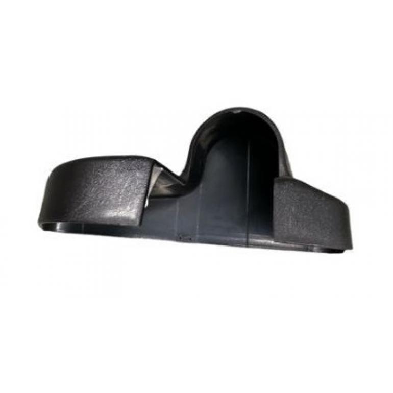 BLACK UPPER MIRROR ARM COVER PASSENGER SIDE LH