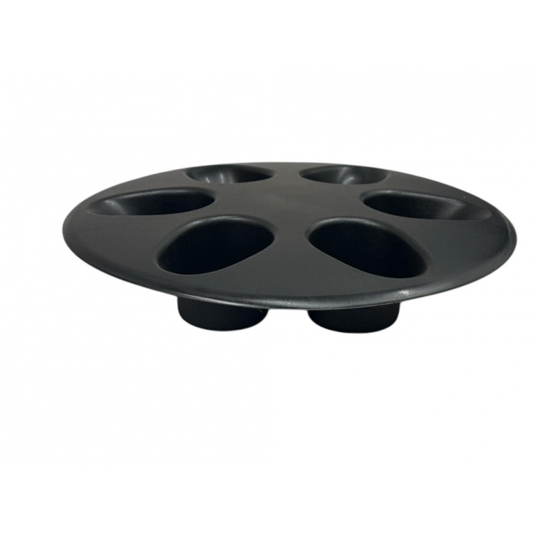 BLACK 6 HOLE WHEEL HUB TRIM COVER