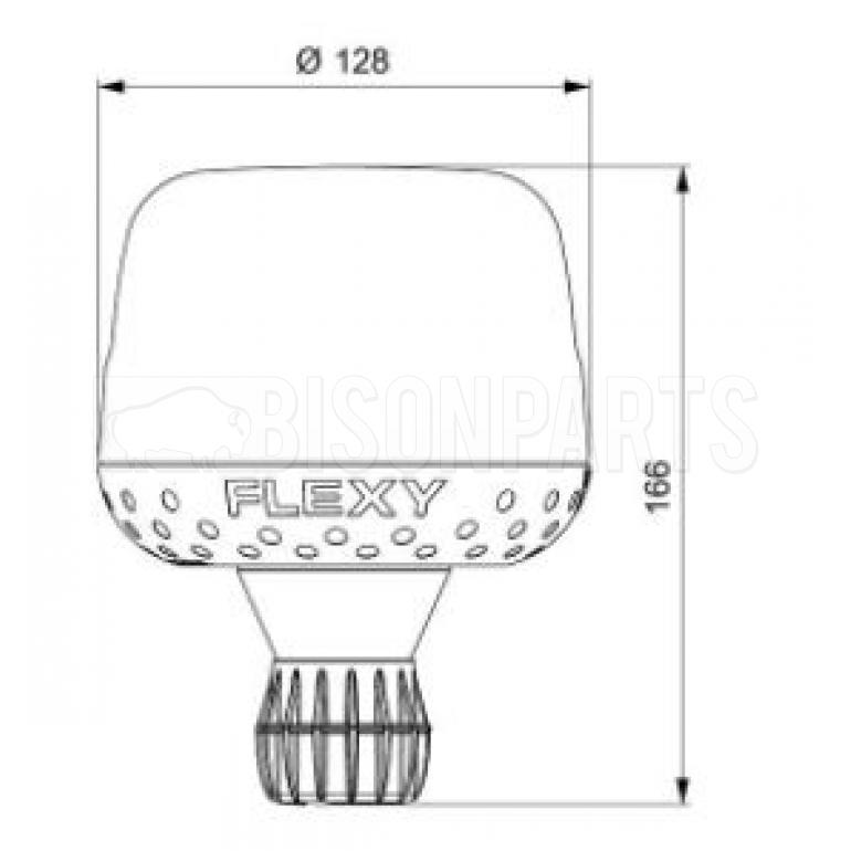 LED 10/30 VOLT AMBER ROTATING BEACON