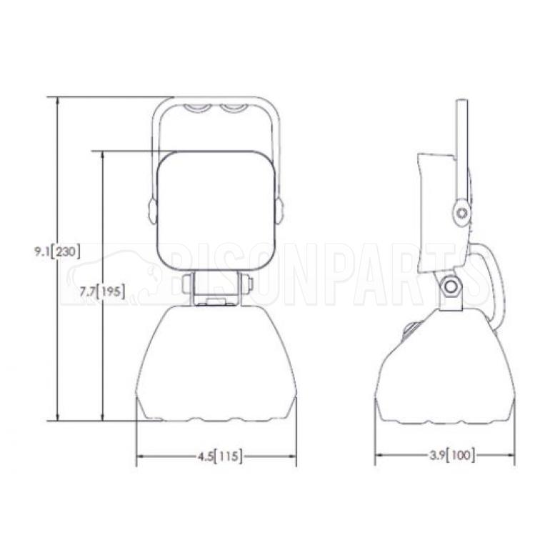 LED 12/24 VOLT FLOOD WORK LAMP