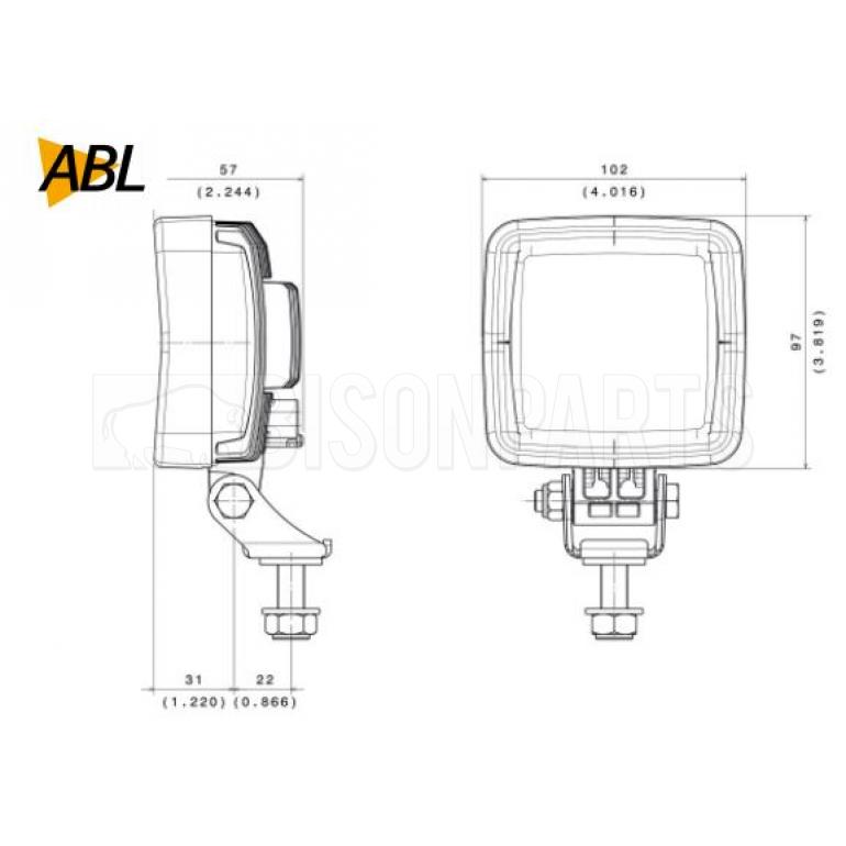 LED 12/24 VOLT WORK LAMP