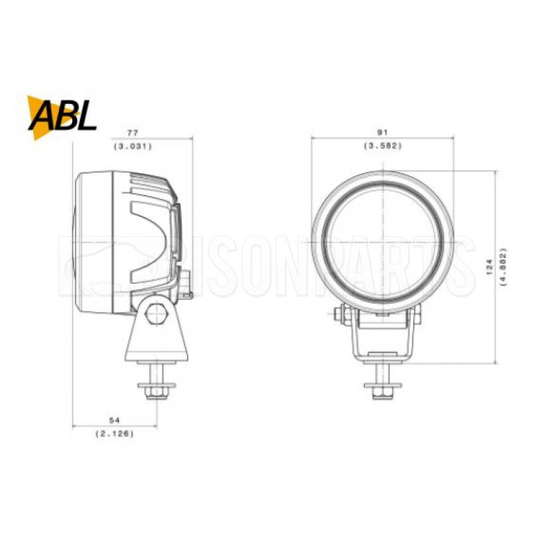 LED 12/24 VOLT WORK LAMP