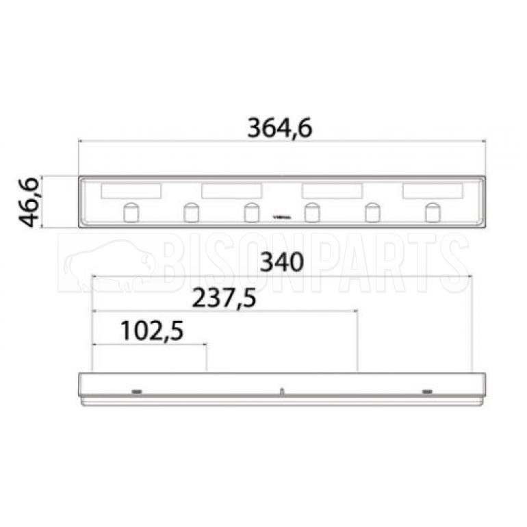 LED 24V WARNING LAMP PASSENGER SIDE LH