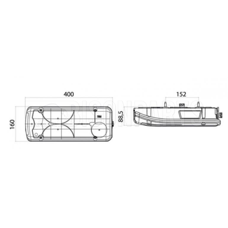 REAR COMBINATION LAMP DRIVER SIDE RH