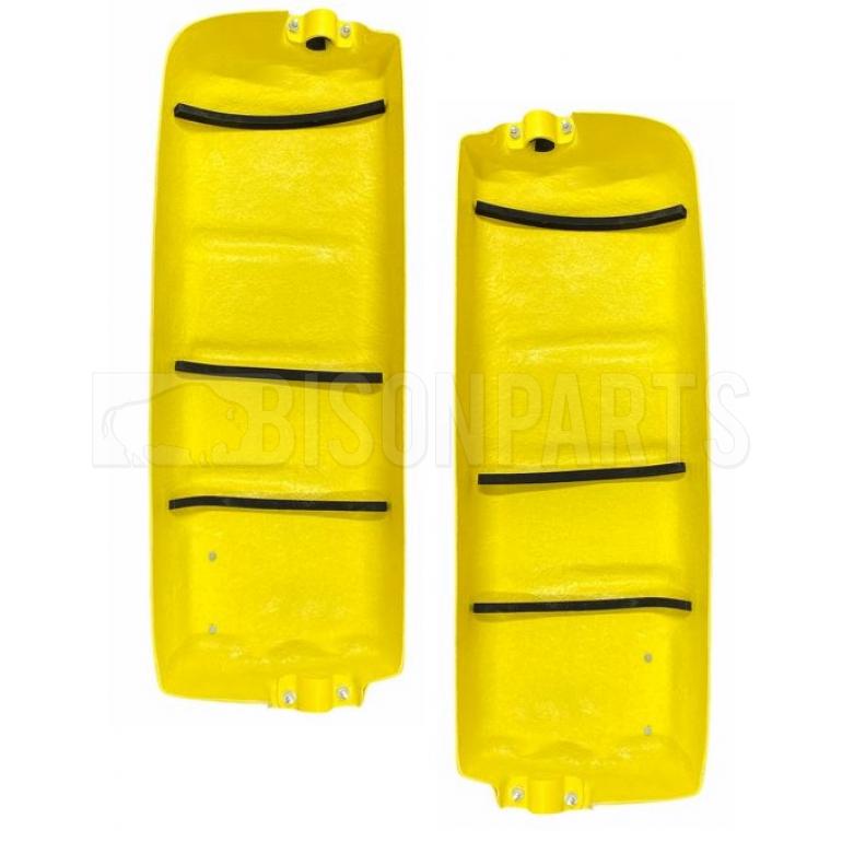 YELLOW SUPER STRONG MIRROR GUARD SET RH & LH (PAIR)