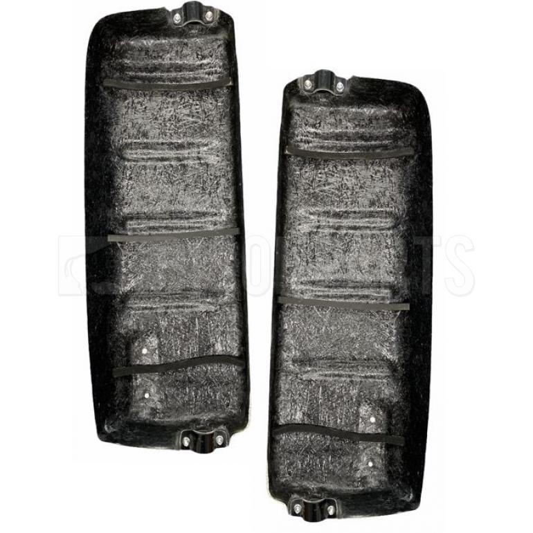 BLACK SUPER STRONG MIRROR GUARD SET RH & LH (PAIR)