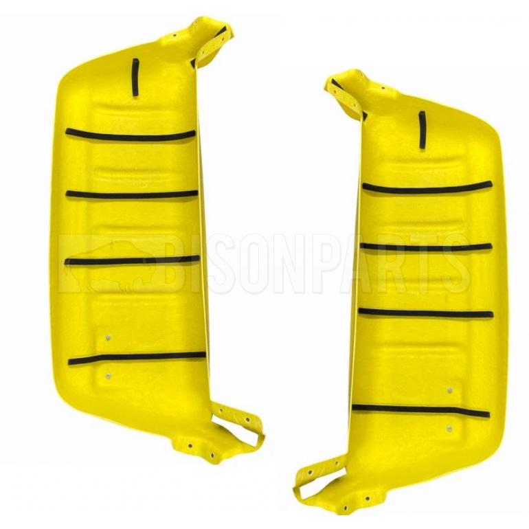 YELLOW SUPER STRONG MIRROR GUARD SET RH & LH (PAIR)