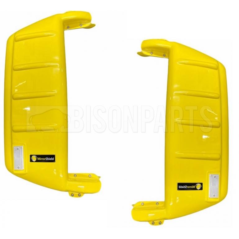 YELLOW SUPER STRONG MIRROR GUARD SET RH & LH (PAIR)
