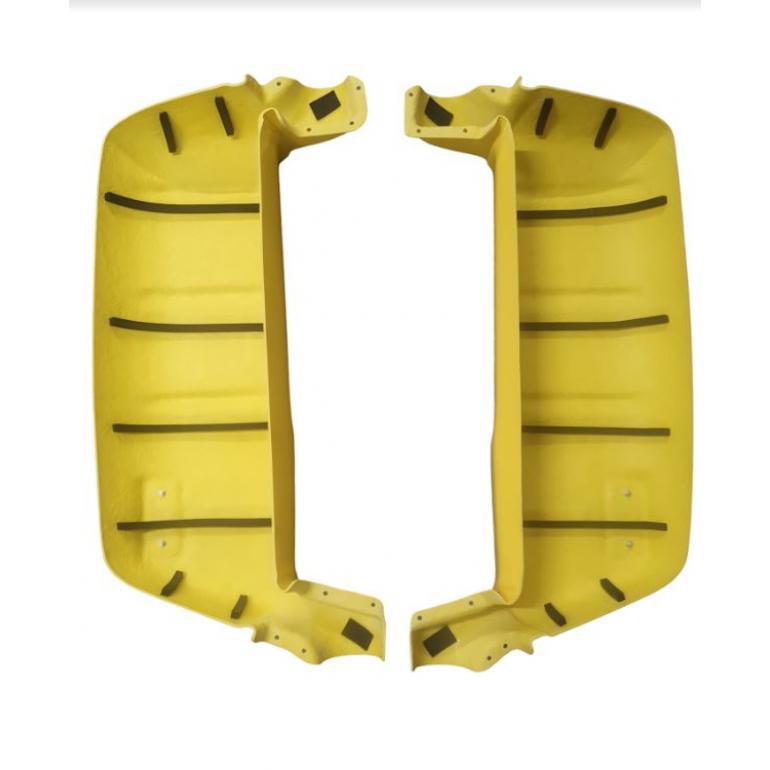 YELLOW SUPER STRONG MIRROR GUARD SET RH & LH (PAIR)