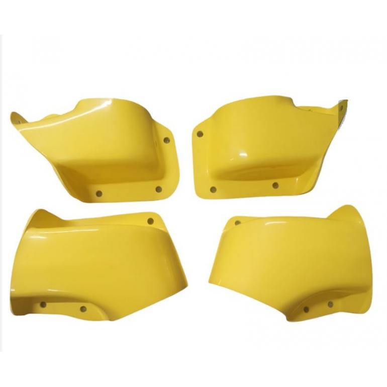 YELLOW SUPER STRONG MIRROR GUARD SET RH & LH (PAIR)