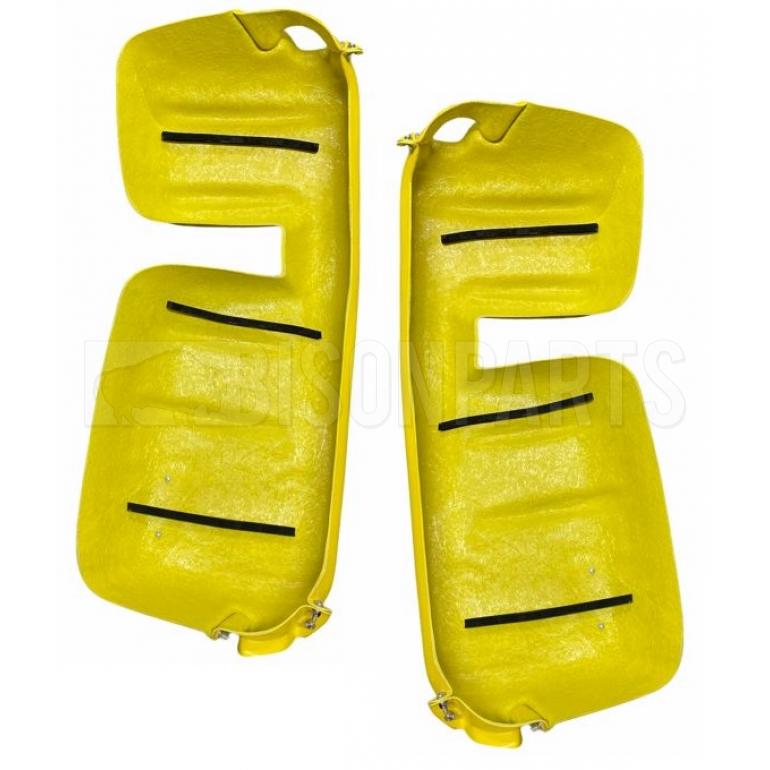 YELLOW SUPER STRONG MIRROR GUARD SET RH & LH (PAIR)