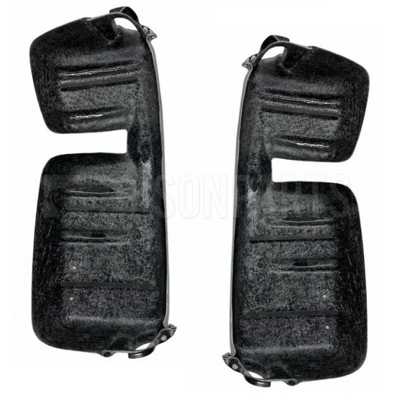 BLACK SUPER STRONG MIRROR GUARD SET RH & LH (PAIR)