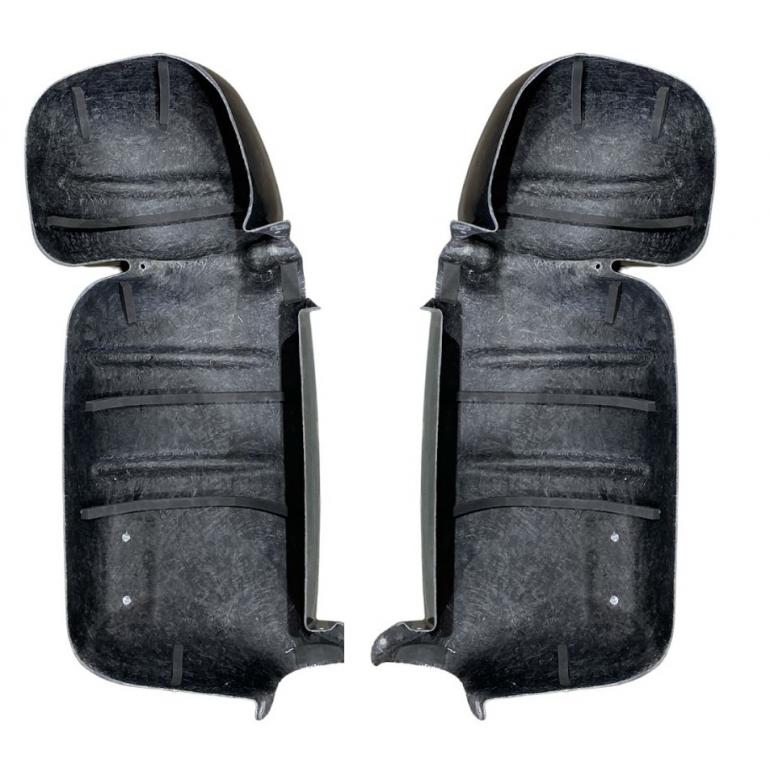 BLACK SUPER STRONG MIRROR GUARD SET RH & LH (PAIR)