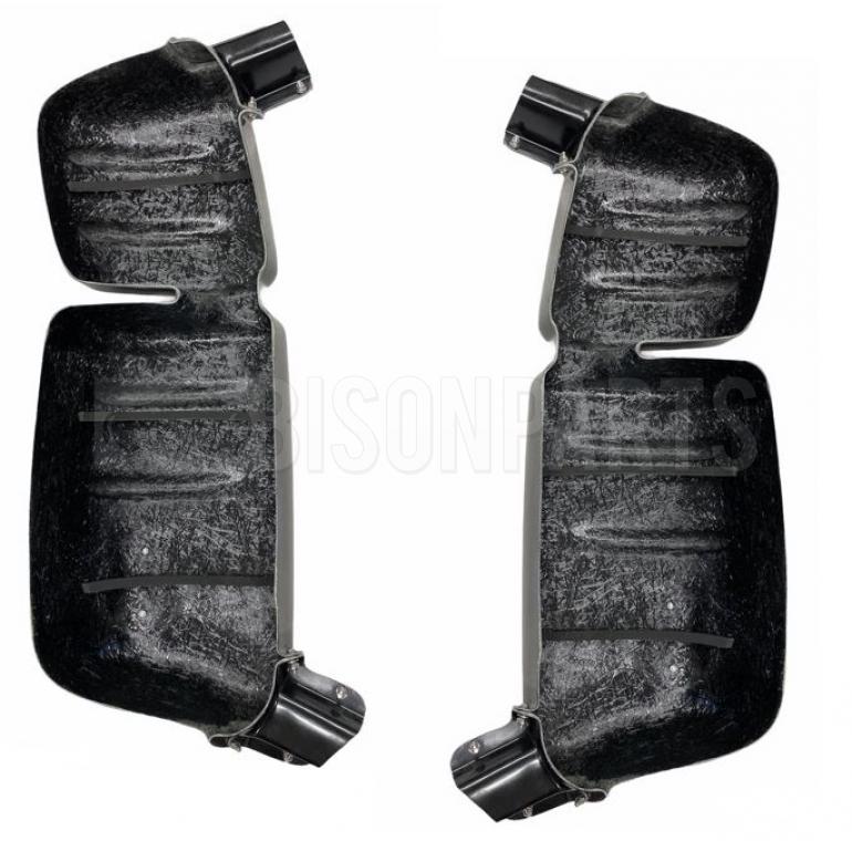 BLACK SUPER STRONG MIRROR GUARD SET RH & LH (PAIR)