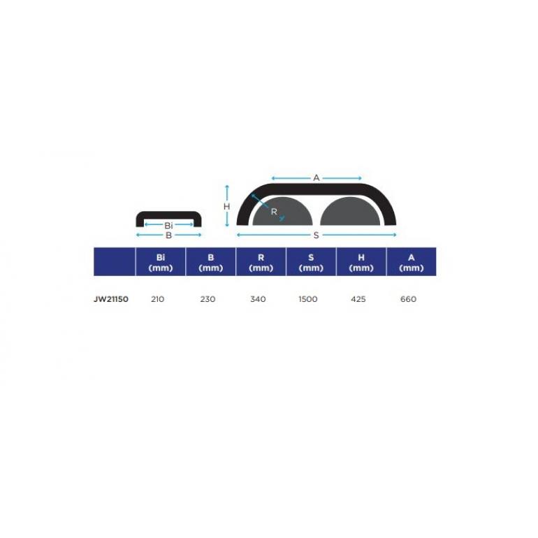 SINGLE WHEEL AXLE TANDEM MUDGUARDS (PAIR)