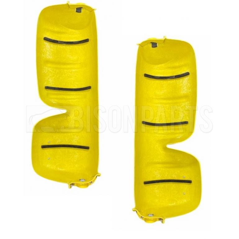 YELLOW SUPER STRONG MIRROR GUARD SET RH & LH (PAIR)