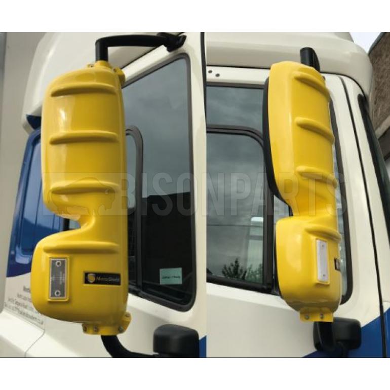 YELLOW SUPER STRONG MIRROR GUARD SET RH & LH (PAIR)