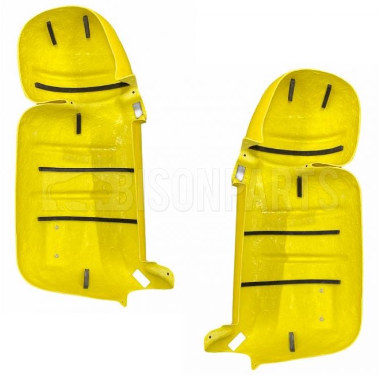 YELLOW SUPER STRONG MIRROR GUARD SET RH & LH (PAIR)