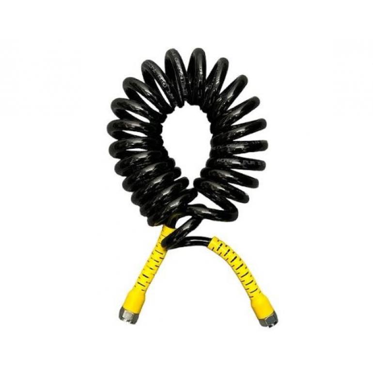 ANTI-KINK AIR COIL YELLOW TAILS 4M 2xM18F