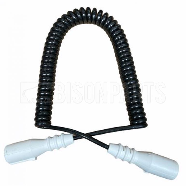 'S TYPE 7 PIN ELECTRICAL COIL WITH WHITE MOULDED PLUGS 4 METRE