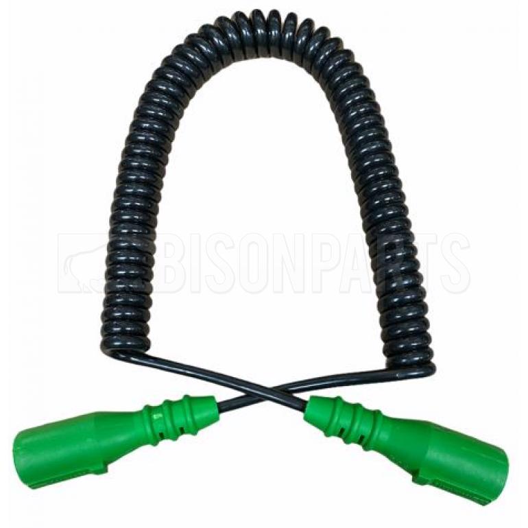 'S TYPE 7 PIN ELECTRICAL COIL WITH GREEN MOULDED PLUGS 4 METRE