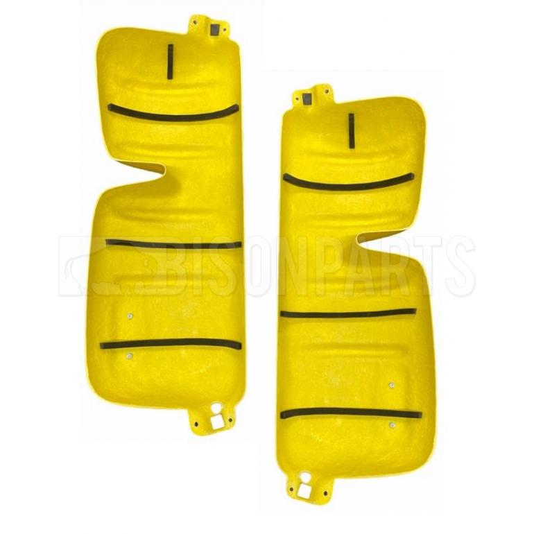 YELLOW SUPER STRONG MIRROR GUARD SET RH & LH (PAIR)