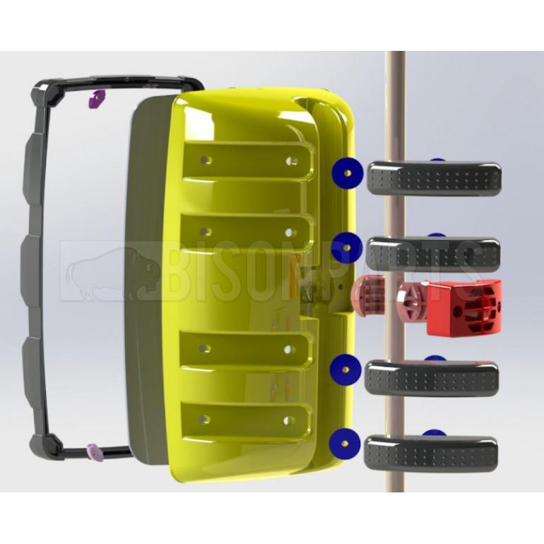 HEATED MAIN MIRROR HEAD FITS RH OR LH