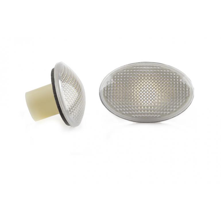 FRONT CLEAR INDICATORS & CLEAR SIDE REPEATER LAMPS RH & LH