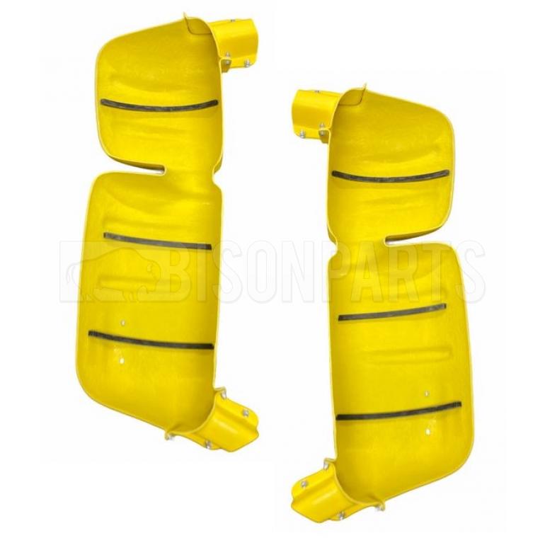 YELLOW SUPER STRONG MIRROR GUARD SET RH & LH (PAIR)