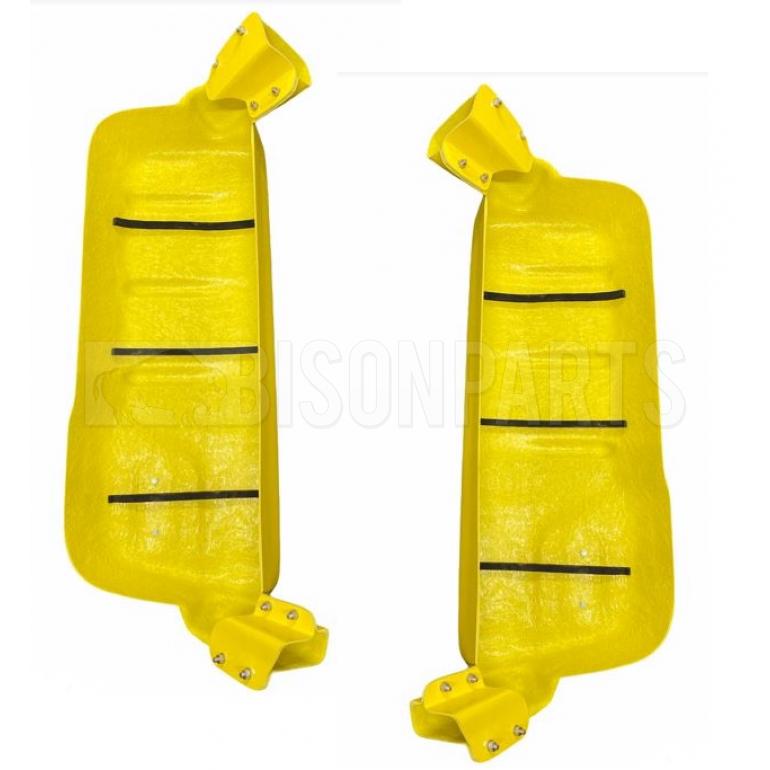 YELLOW SUPER STRONG MIRROR GUARD SET RH & LH (PAIR)