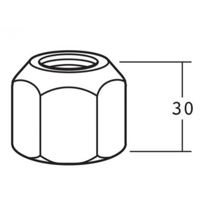 WHEEL NUT 7/8 BSF 33MM A/F RHT (PKT 10)