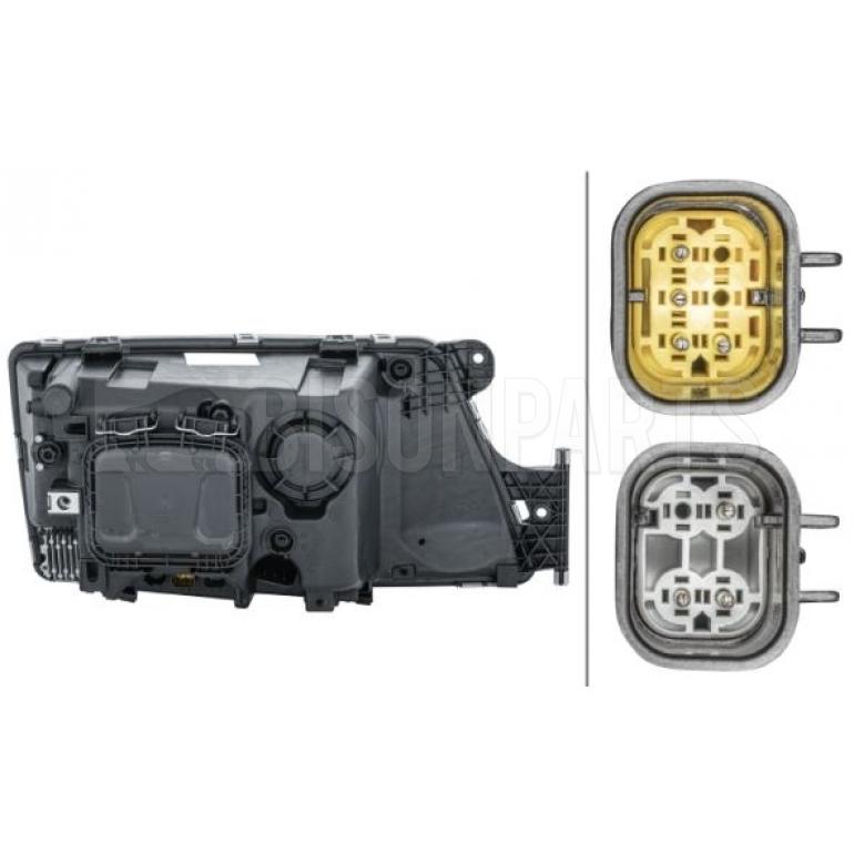 ELECTRIC ADJUST HEADLAMP WITHOUT DAY TIME RUNNING LIGHT PASSENGER SIDE LH