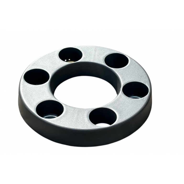 6 HOLE DARK GREY WHEEL RIM NUT COVER