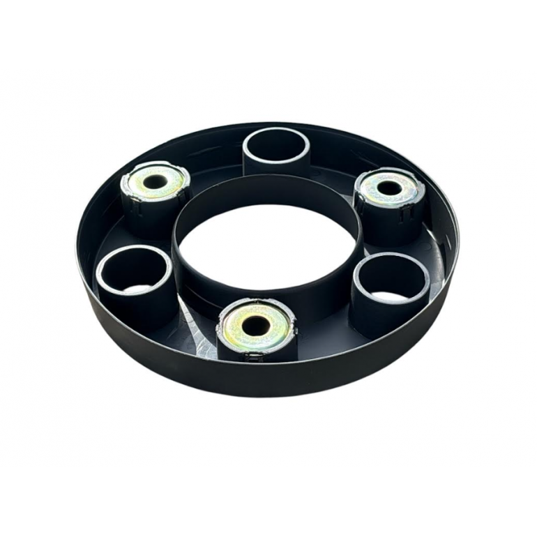 6 HOLE DARK GREY WHEEL RIM NUT COVER