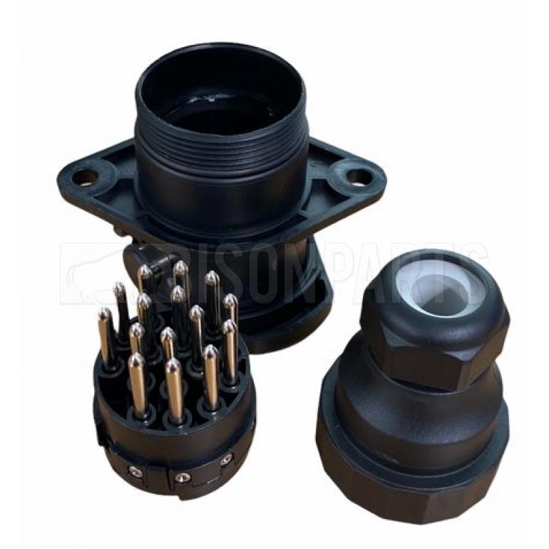 15 PIN PLASTIC SOCKET WITH SCREW TERMINALS 24V