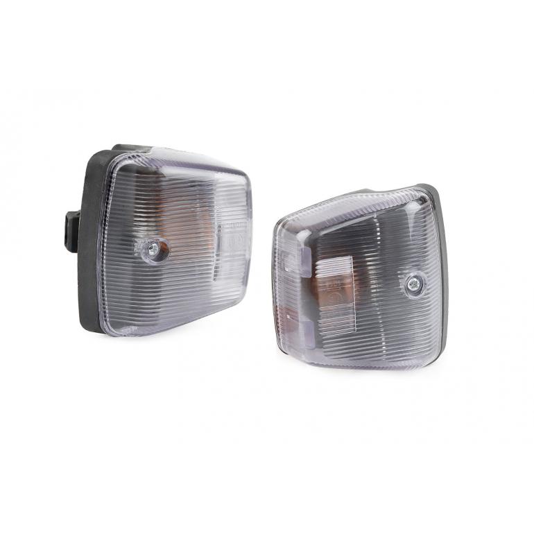 CLEAR STEPWELL SIDE REPEATER LAMPS RH & LH (PAIR)