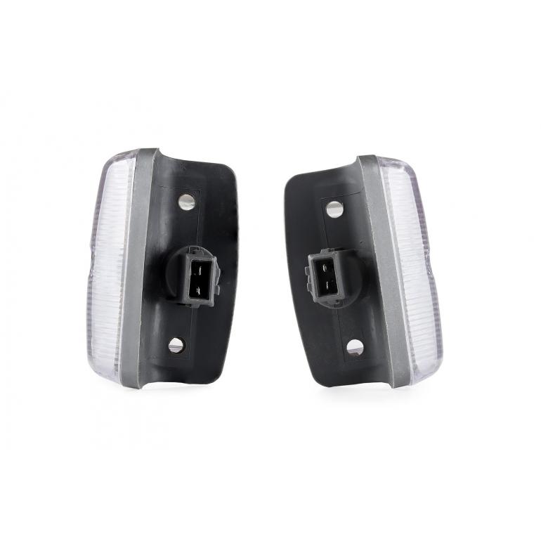 CLEAR STEPWELL SIDE REPEATER LAMPS RH & LH (PAIR)
