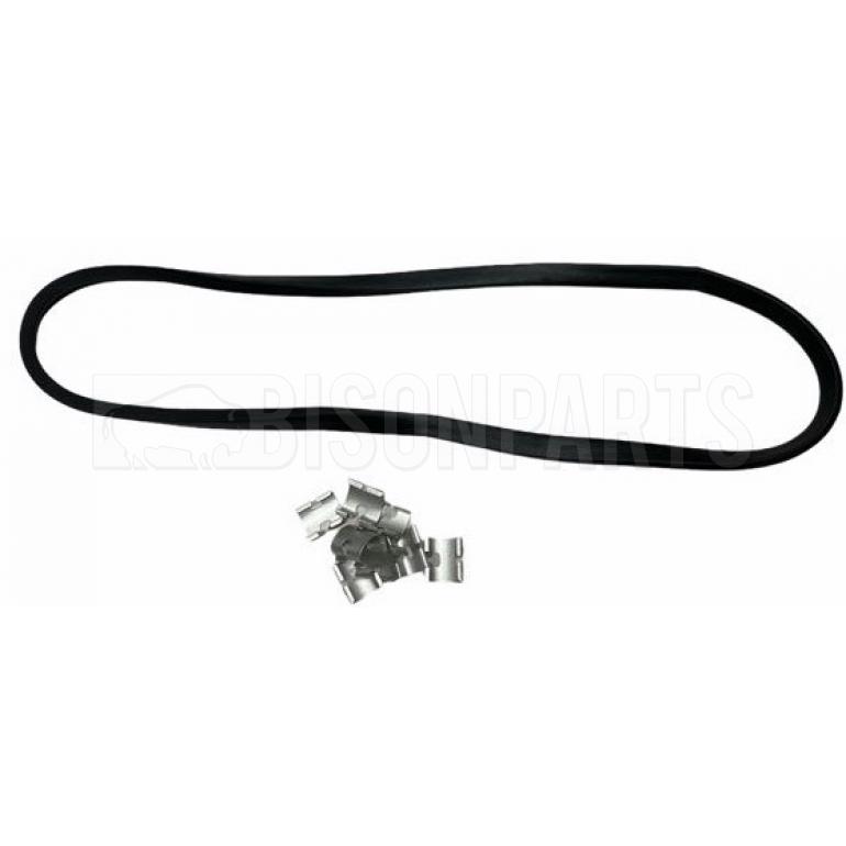 RIBBED HEADLAMP GLASS KIT PASSENGER SIDE LH
