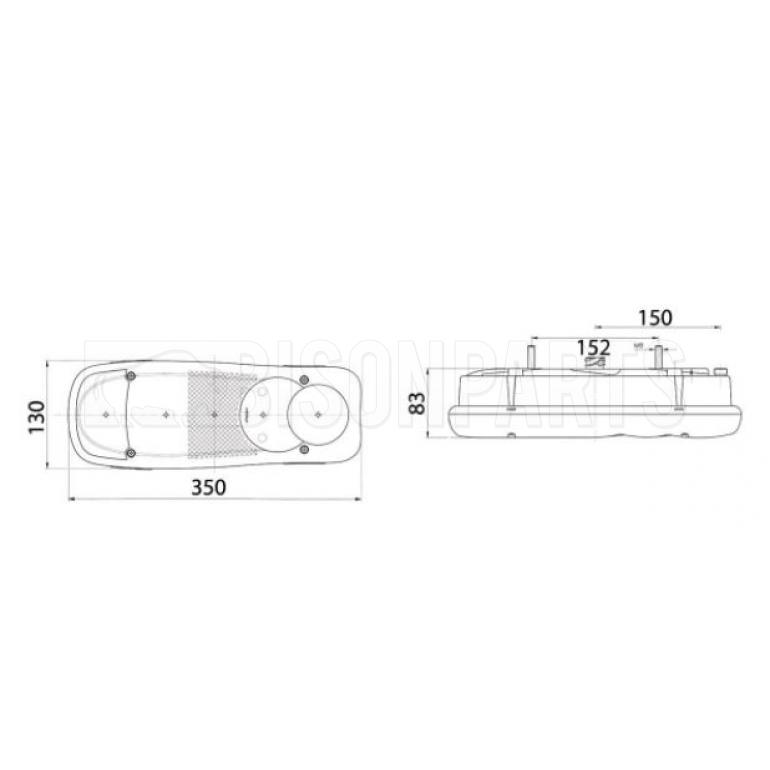 REAR COMBINATION LAMP DRIVER SIDE RH